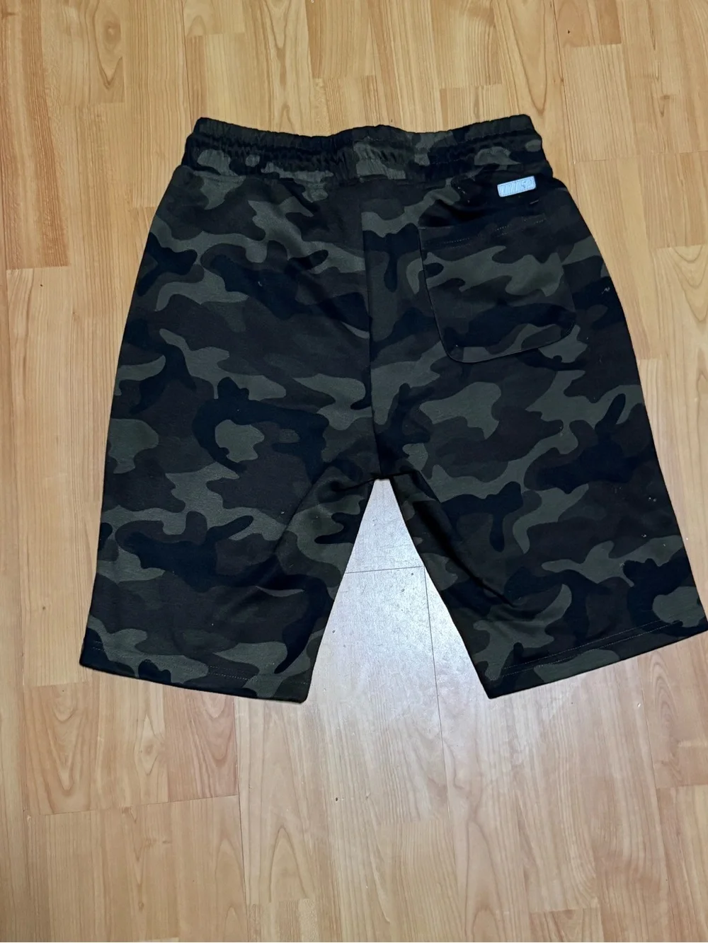 South Pole Men's Olive & Black Camo Athletic Shorts